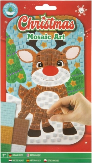 GRAFIX Image mosaïque Noël : Renne 14x23 cm