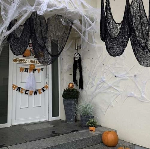 Décoration d'Halloween toile d'araignée 198 x 76 cm