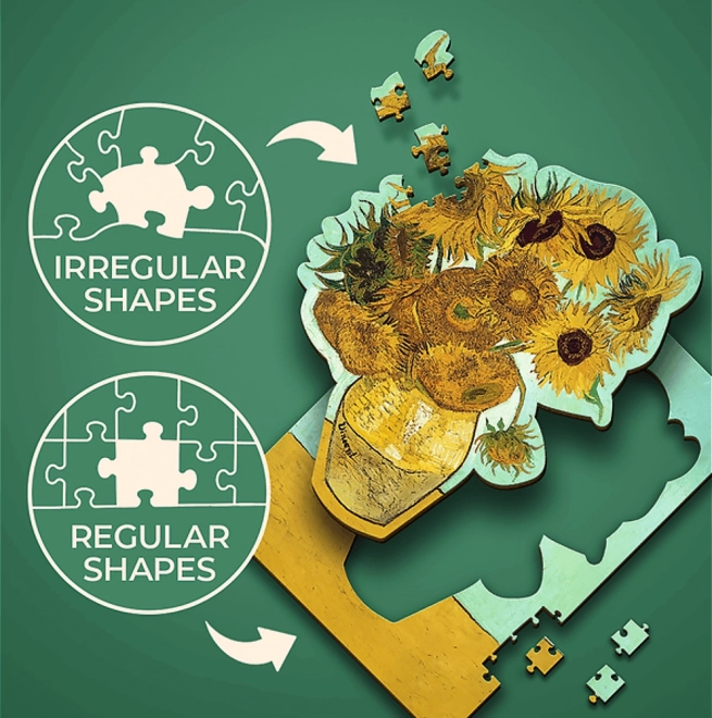 TrefL Holzpuzzle Vincent van Gogh - Sonnenblumen