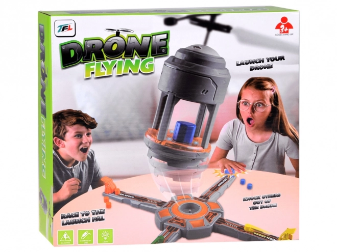 Vliegende drone behendigheidsspel
