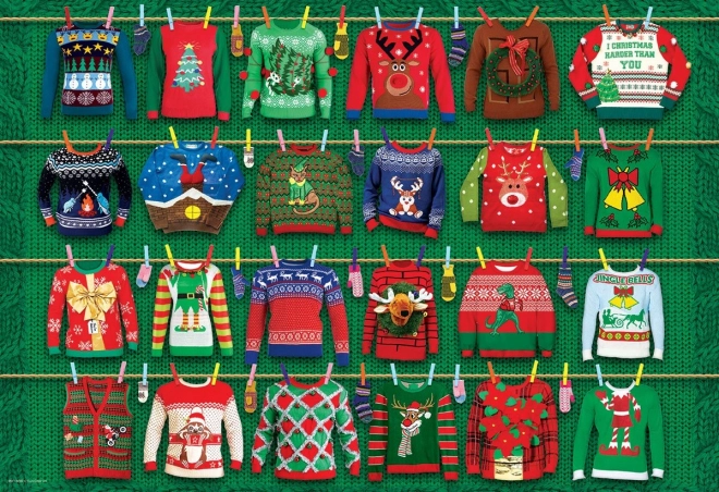 Kersttruien Puzzel in blikken doos 550 stukjes