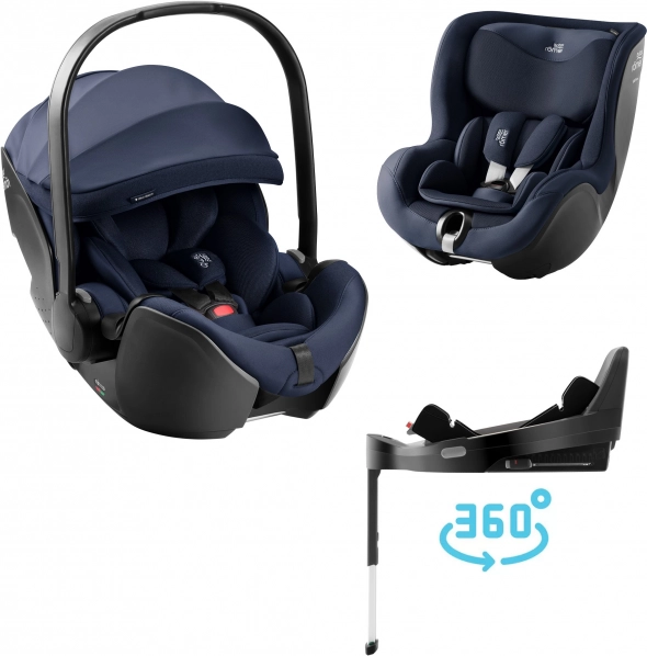 Ensemble siège auto Baby-Safe Pro et Dualfix 5z style Night Blue