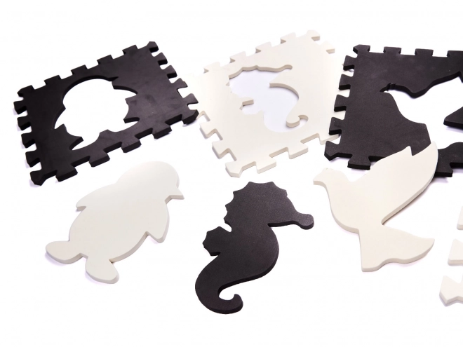 Puzzle en mousse contrastée avec animaux - 25 pièces