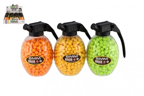 Kogeltjes voor pistool 800st 6mm rubber 10cm in granaat 3 kleuren