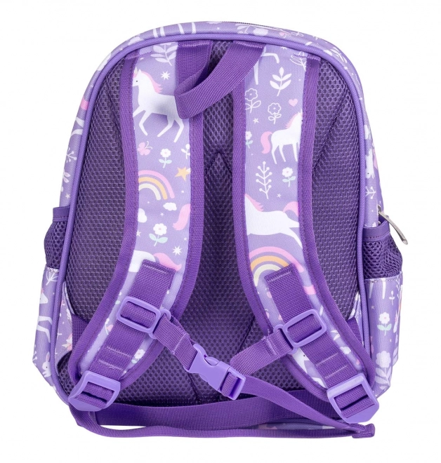 Un Petit Lovely Company sac à dos pour la maternelle – Licornes et arc-en-ciel