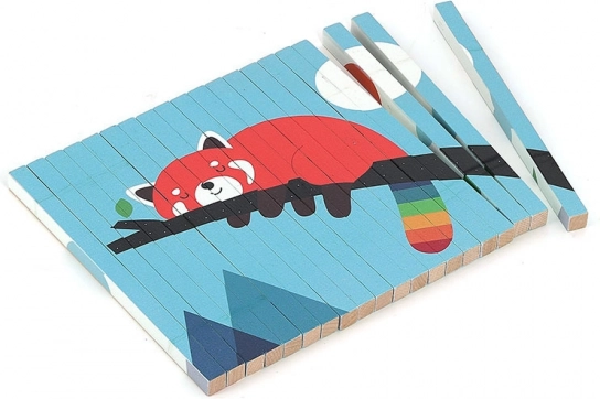 Holzpuzzle 4D Tiere von Vilac