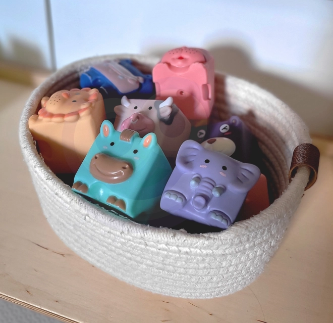 WOOPIE sensorische Kinderwürfel und Tierpuzzle 12 Stück