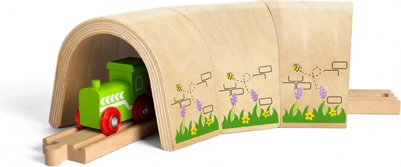bigjigs rail gebogen houten tunnel voor treinbanen