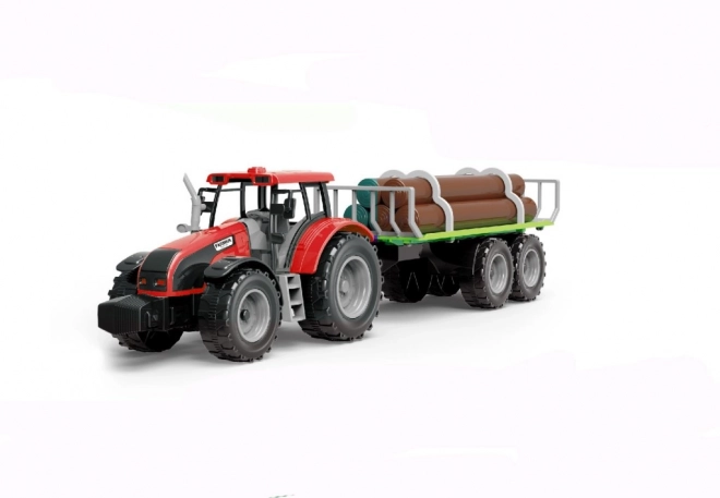 Spielzeugtraktor mit Holzanhänger für Kinder