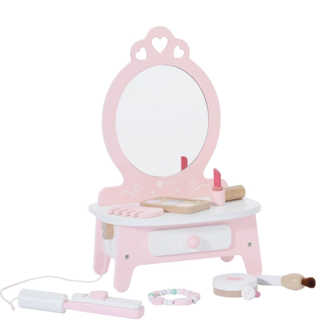 Holztoilette für Kinder mit Spiegel und Zubehör Classic World