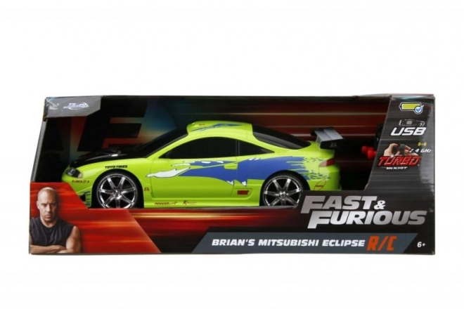 Snel en woedend RC auto Mitsubishi Eclipse 1:16