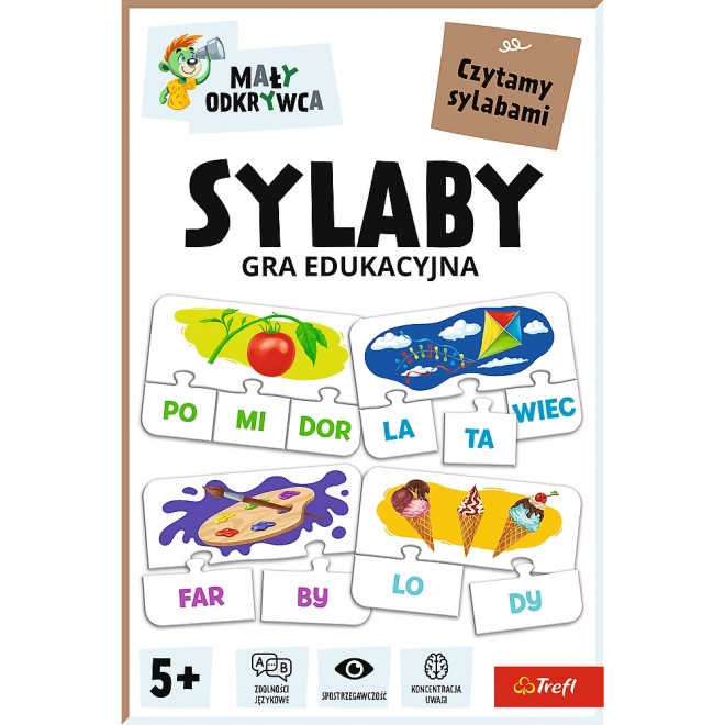 Syllables children's educational game