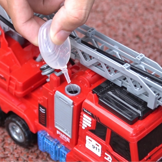 Interactive Fire Truck with Movable Ladder