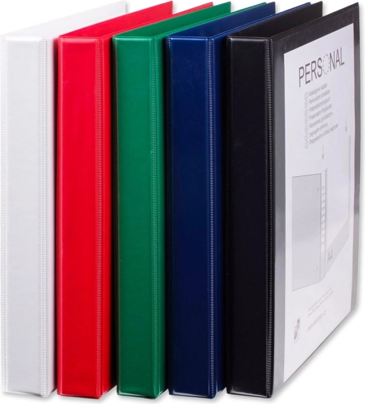 Classeur catalogue A4 à anneaux en D, rouge