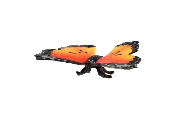 Afrikaanse Monarchvlinder (dagpauwoog) gezoomd plastic 7cm in zakje