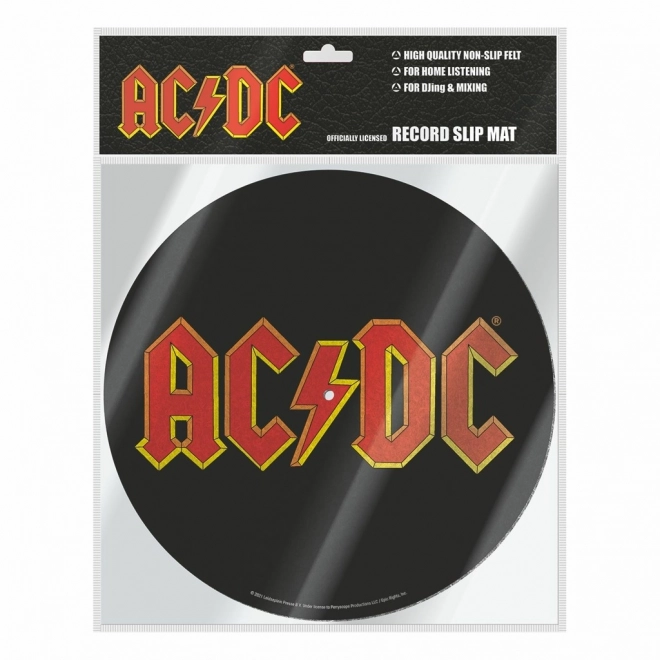Platenmat met AC/DC-motief