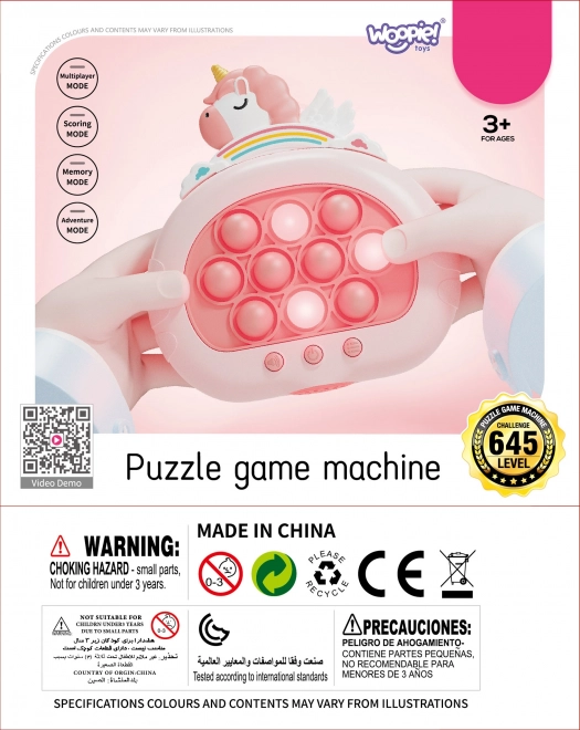 Jeu interactif Pop It Licorne