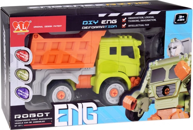 Twee speelgoedjes in één: auto en robot