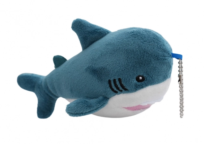 Pluche Haai Blauwe Sleutelhanger Mascotte 12 cm