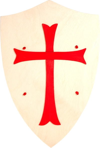 Fauna Wooden Shield with Cross