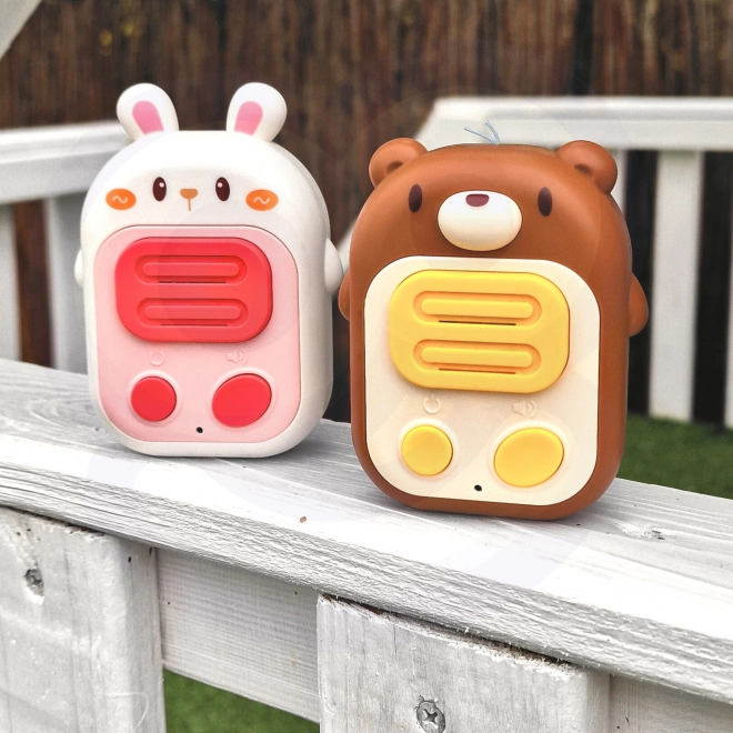 WOOPIE kids’ walkie-talkies bunny and bear – set of 2