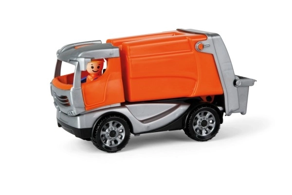 Auto Truckies vuilniswagen kunststof 25cm met figuur in doos 24m+