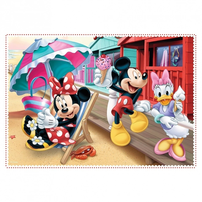 Puzzle 4v1 Minnie mit Freunden