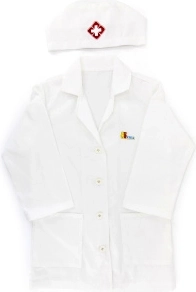 children’s doctor costume with cap