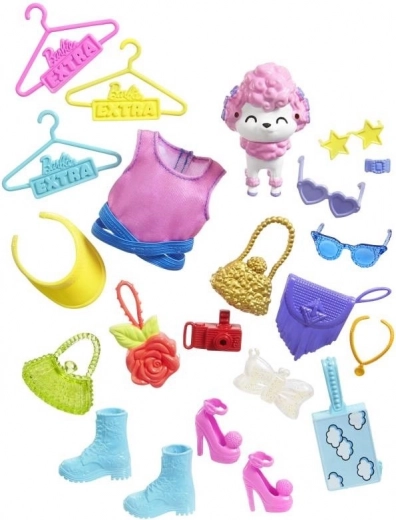 Lots of stylish accessories and a pet