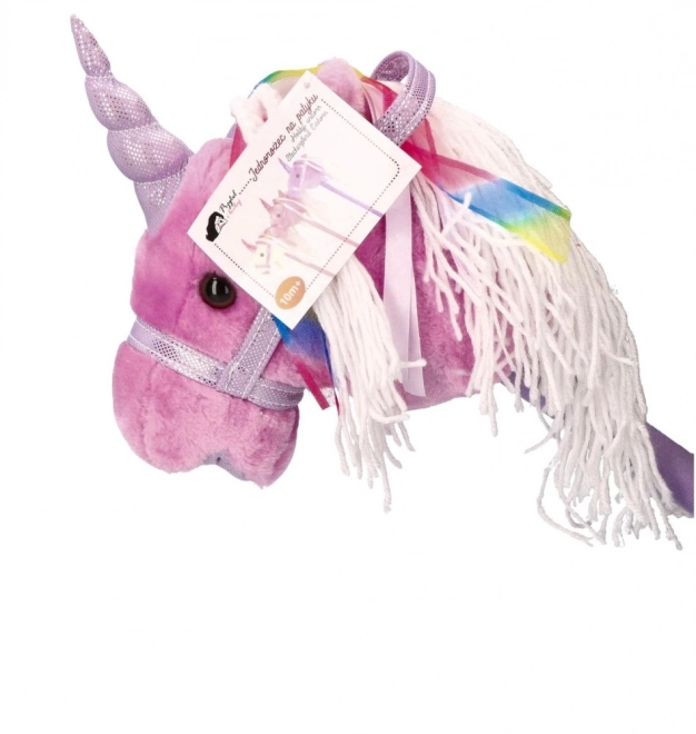 Rijdende eenhoorn op stok Rosa
