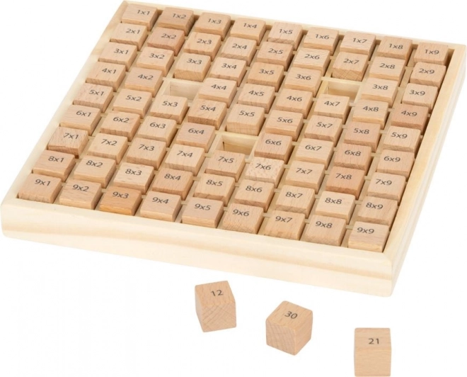 Small Foot Petite table de multiplication blocs en bois