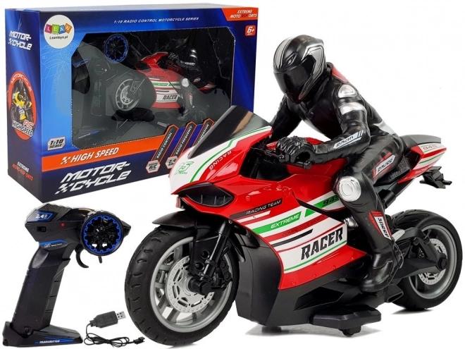 Sport race motorfiets op afstandsbediening 2.4G Bereik 35m Rood