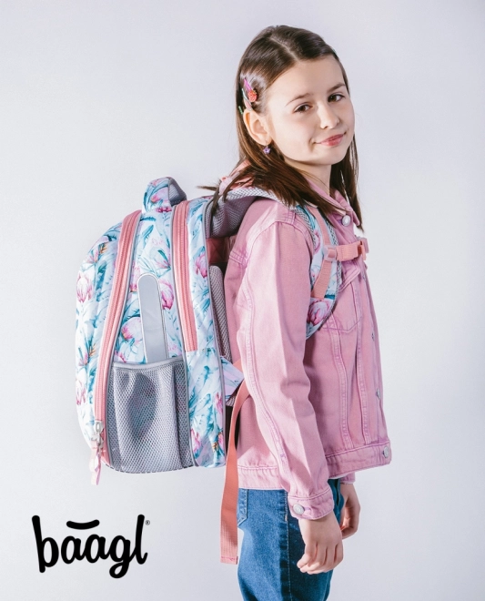 BAAGL SET 3 Shelly Wasbeer: boekentas, etui, zak