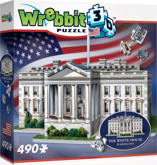 3D-puzzel Witte Huis van WREBBIT, 490 stukjes