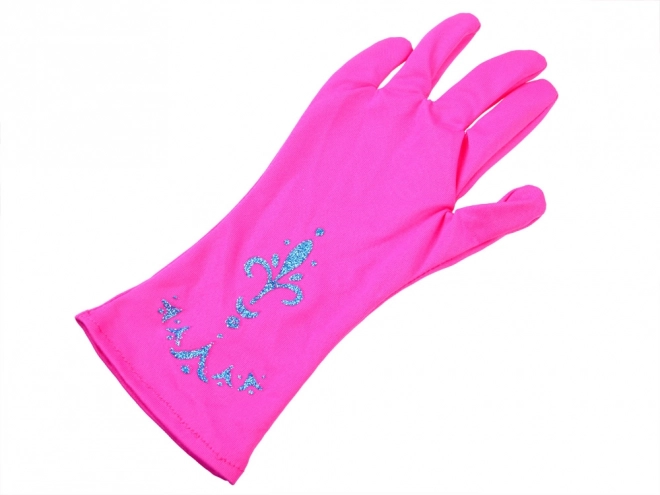 Kostüm-Set Prinzessin mit Krönchen und Zopf – Rosa