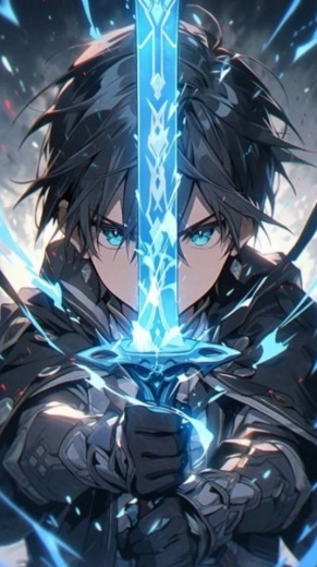 Diamantschilderen Kirito 30x40 cm