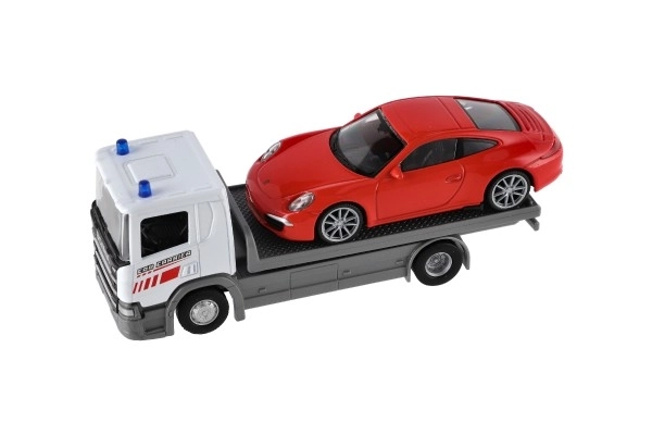 Welly Scania P320 Abschleppwagen und Auto