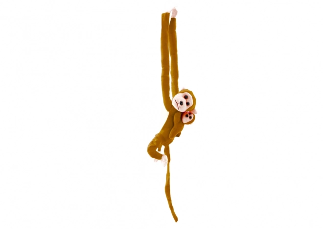 Pluche mascotte aap donkerbruin 90 cm