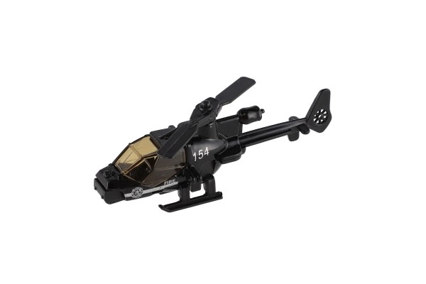 Metalen en plastic helikopter voor kinderen 10 cm