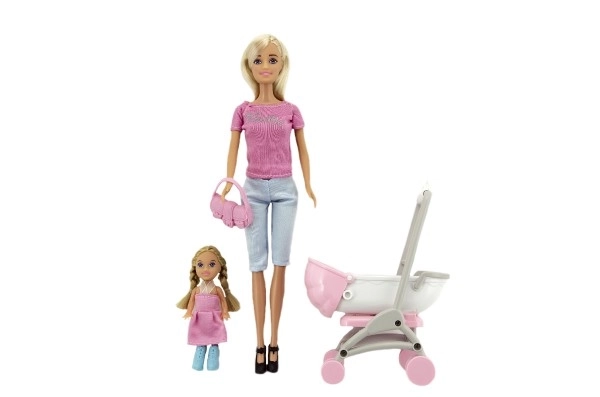Pop - Anlily met kinderwagen en meisje
