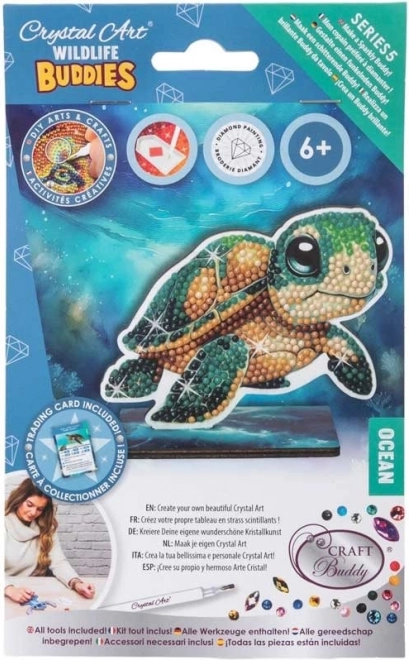 Peinture au diamant Océan : tortue