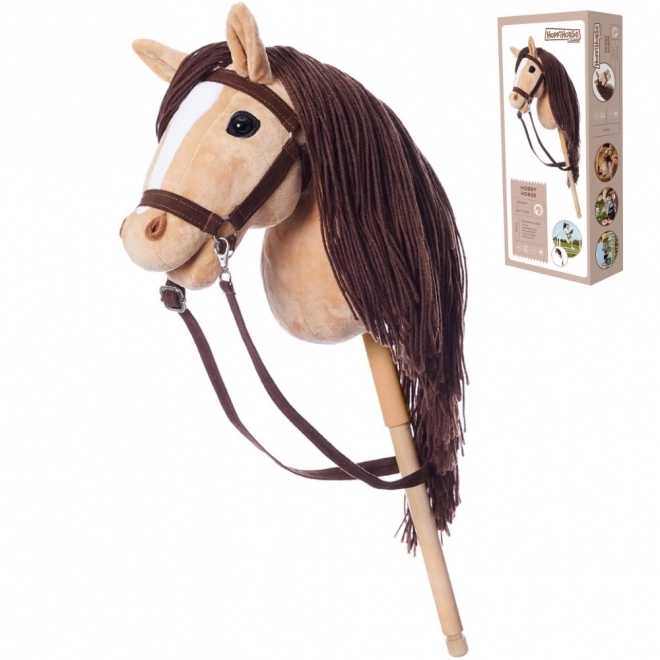HOPPIHORSE stokpaard hobby horse formaat A3 beige