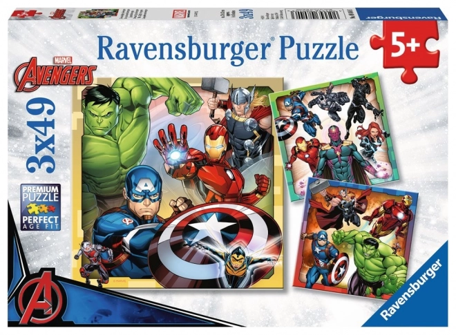Puzzel Ravensburger Marvel Avengers 3x49 st.