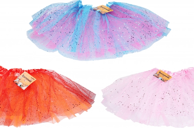 Carnival double-layer skirt, mixed colors