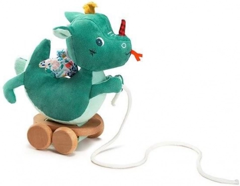 Pull-Along Toy on Wheels Dragon Joe