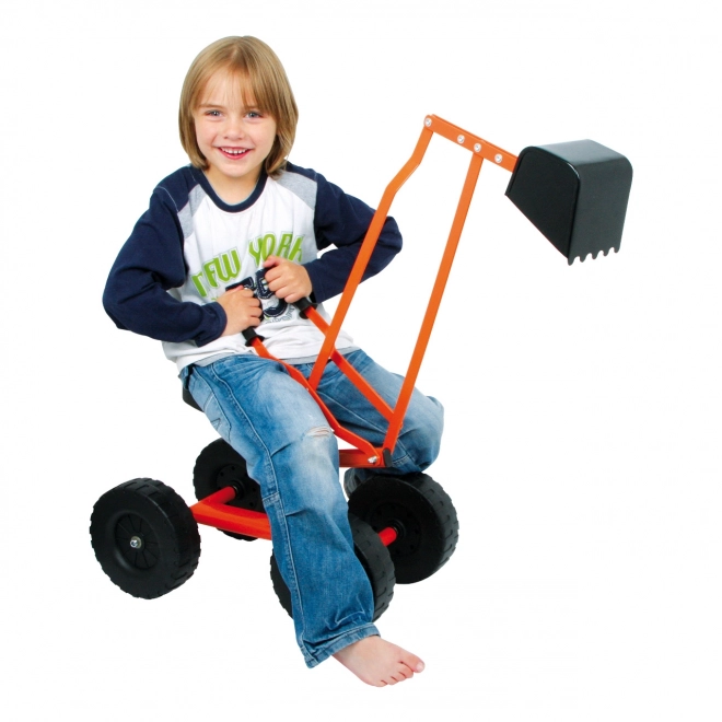 Small Foot Ride-On Digger with Wheels