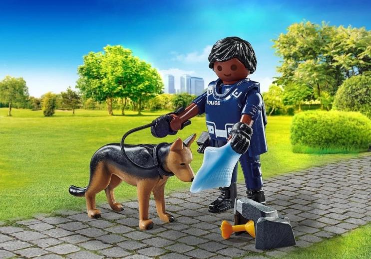 Loyal partner – service dog on the trail