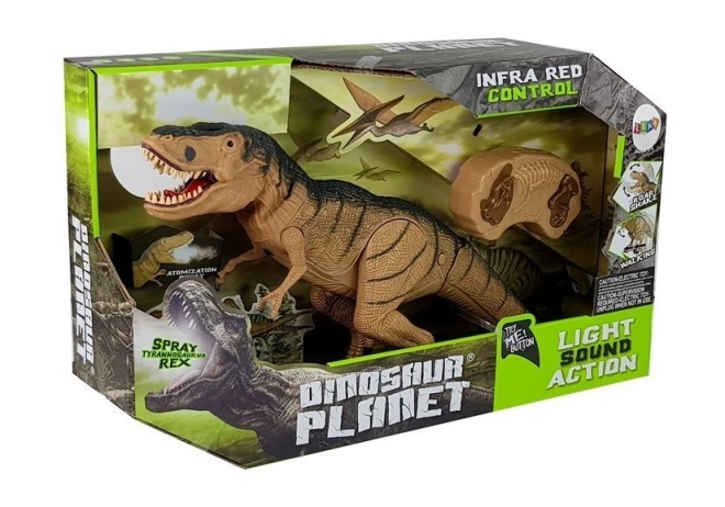 Op afstand bestuurbare Tyrannosaurus Rex met mist