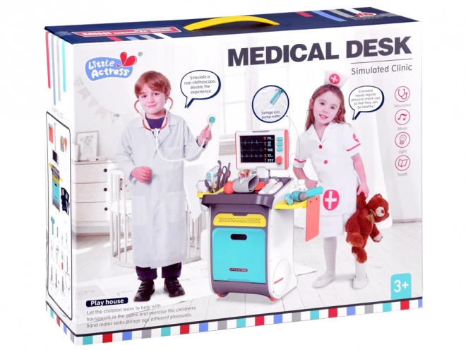 Medische set gezondheidscentrum kleine dokterswagen ZA4197