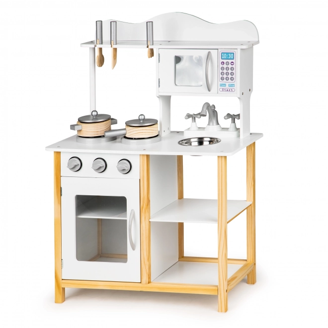 Houten kinderkeuken met accessoires van Ecotoys